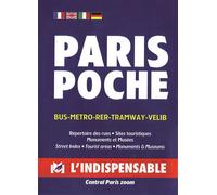 C15 Paris tourist map - L'indispensable infos touristiques en Anglais, Allemand, Italiens, plans métro, rer, bus - Collectif - Indispensable - relié - Atlas / carte