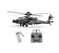 C170 AH-64D RC Hélicoptère 1:48 2,4 GHz 6 canaux RTF | Système de stabilisation de vol Flybarless avec positionnement optique du flux et maintien en hauteur TOF