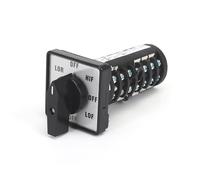 C178-7 2#8 Positions 7 pôles sélecteur de changement électrique universel rotatif argent Contact interrupteur à came 1 pièces