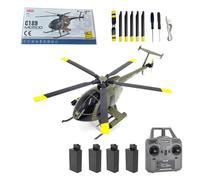 C189 MD500 Little Bird Hélicoptère RC avec gyroscope 6 axes, 2,4 G 6 CH sans balais US Rescue à pas variable avec maintien d'altitude et positionnement du flux optique pour les amateurs - RTF