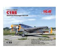 ICM Maquette plastique Beech C18S Avion de passagers américain Échelle 1:48