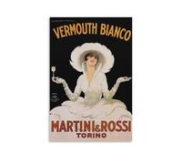 C1926 Poster illustré vintage Vermouth Bianco, Martini & Rossi, Turin, Italie, affiche de voyage illustrée pour décoration d'intérieur, 60 x 90 cm