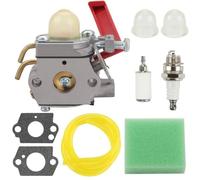 C1U-H47 Carburetor Maintenance Kits 984534001 Carb for Homelite UT20749 UT20747 UT20750 UT20758 UT-20760 UT20763 K100 K300 K400 String Trimmer with Spark Plug Primer Bulb Fuel Filter Line Kit