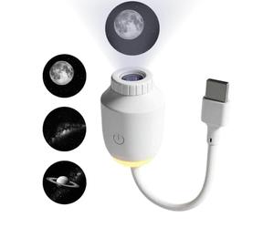 C2-in-1 Starry Sky Projector - 2026 New Mini Adjustable LED Projector For Bedrooms, Ceilings, Walls, Rooms & Cars Kids Boys Girls