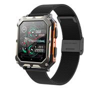 C20 PRO montre intelligente hommes Bluetooth appel Sports de plein air 1.83 pouces grand écran Assistant vocal - Black Gold Milan