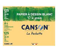[C200027101-3] CANSON Lot de 3 Pochettes 12 Feuilles Papier Dessin C à Grain ...