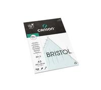 [C200457121] CANSON [Ref:C200457121] CANSON Bloc Bristol, A3, 250 g/m2, blanc