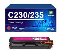 C230 Cartouche De Toner Compatible pour Xerox C230 C235, 3500 Pages | 006R04391 006R04392 006R04393 006R04394 cartouches de toner de remplacement pour imprimante C230 C235,Magenta-1 Pack