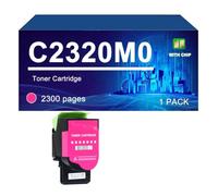 C2320K0 C2320C0 C2320M0 C2320Y0 Cartouches De Toner Compatibles avec pour Lexmark C2325 MC2325 C2425 MC2425 MC2535 Et MC2640,Magenta-1 Pack