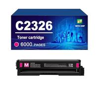 C2326 Cartouche De Toner avec Puce, Compatible pour Lexmark 24B7502 24B7499 24B7500 24B7501. Compatible avec Les Imprimantes C2326 XC2326. Rendement Élevé : 6 000 Pages,Magenta-1 Pack