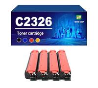 C2326 Cartouche De Toner avec Puce, Compatible pour Lexmark 24B7502 24B7499 24B7500 24B7501. Compatible avec Les Imprimantes C2326 XC2326. Rendement Élevé : 6 000 Pages,4 Colors-1 Set