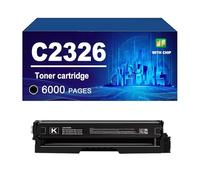 C2326 Cartouche De Toner avec Puce, Compatible pour Lexmark 24B7502 24B7499 24B7500 24B7501. Compatible avec Les Imprimantes C2326 XC2326. Rendement Élevé : 6 000 Pages,Black-1 Pack