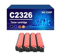 C2326 Cartouche De Toner sans Puce Compatible avec L'imprimante pour Lexmark C2326 XC2326, Haut Rendement 5 500/6 000 Pages,4 Colors-1 Set