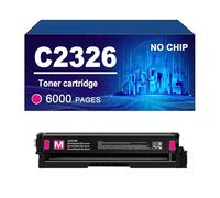 C2326 Cartouche De Toner sans Puce Compatible avec L'imprimante pour Lexmark C2326 XC2326, Haut Rendement 5 500/6 000 Pages,Magenta-1 Pack