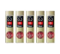 [C272W-B-5] Pentel Lot de 5 Etuis de 20 mines AIN STEIN C272 - 0,2 mm - B