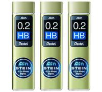 [Ref:C272W-HB-3] PENTEL Lot de 3 Etuis de 20 Mines AIN STEIN C272 0,2 mm HB