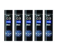 [C279-HB-5] Pentel Lot de 5 Etuis de 36 mines 0,9 mm AIN STEIN C279 dureté HB