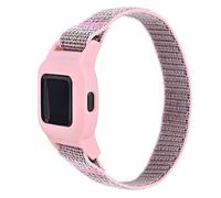 C2D JOY Bracelet de montre sport en maille compatible avec Garmin Vivofit Jr 3 - Bracelet de rechange avec crochet et étui - Taille M, Medium, Nylon, Agate