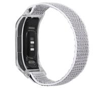C2D JOY Bracelet de rechange en maille nylon compatible avec Garmin Vivosmart 5 Tracker, bracelet de sport en maille avec coque transparente, taille M