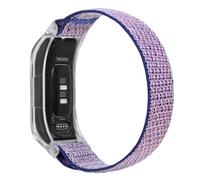 C2D JOY Bracelets de rechange en maille de nylon compatibles avec Garmin Vivosmart 5 Tracker avec coque transparente - Bleu nuit