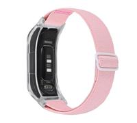 C2D JOY Bracelets élastiques en nylon compatibles avec le tracker Garmin Vivosmart 5 avec étui - Rose