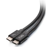 2.5ft Thunderbolt 4 USB C Cable - USB C to USB C - 40Gbps - M/M - Câble Thunderbolt - USB-C (M) pour USB-C (M) - USB 3.2 / DisplayPort 2.1 /