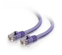 C2G Cat5e Booted Unshielded (UTP) Network Patch Cable - Cordon de raccordement - RJ-45 (M) pour RJ-45 (M) - 1.5 m - UTP - CAT 5e - moulé, sans crochet, bloqué - violet