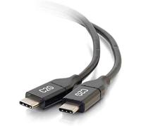 C2G 1,8 M CÂBLE USB-C vers USB-C 2.0 MÂLE vers MÂLE (3 A) - Câbles USB (1,8 m, USB C, USB C, 2.0, 480 Mbit/s, Noir)