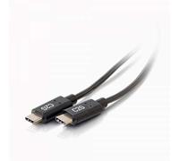 C2G 1,8 M CÂBLE USB-C vers USB-C 2.0 MÂLE vers MÂLE (3 A) - Câbles USB (1,8 m, USB C, USB C, 2.0, 480 Mbit/s, Noir)