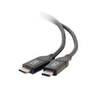 C2G 1.8m (6ft) USB C Cable - USB 2.0 (5A) - M/M USB Type C Cable - Black - Câble USB - USB-C (M) pour USB-C (M) - USB 2.0 - 5 A - 1.8 m - noir
