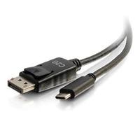 C2G 1.8m (6ft) USB C to DisplayPort Adapter Cable Black - 4K Audio / Video Adapter - Adaptateur vidéo externe - USB-C - DisplayPort - noir G