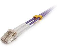 C2G 10 M Cordon DE RACCORDEMENT Fibre Optique LC/LC OM4 LSZH - Violet - Câbles de Fibre Optique (10 m, LSZH, OM4, LC, LC, Violet)