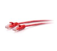 C2G 10ft (3m) Cat6a Snagless Unshielded (UTP) Slim Ethernet Network Patch Cable - Red - Cordon de raccordement - RJ-45 (M) pour RJ-45 (M) - 3 m - 4.8 mm - UTP - CAT 6a - moulé, sans crochet -...
