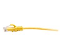 C2G 10ft (3m) Cat6a Snagless Unshielded (UTP) Slim Ethernet Network Patch Cable - Yellow - Cordon de raccordement - RJ-45 (M) pour RJ-45 (M) - 3 m - 4.8 mm - UTP - CAT 6a - moulé, sans crochet -...