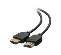 C2G 10ft HDMI Cable with Low Profile Connectors - Flexible - Std Speed - Câble HDMI - HDMI mâle pour HDMI mâle - 3 m - double blindage - noir