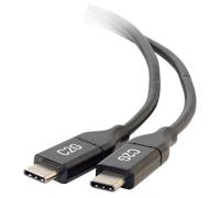 C2G 10ft USB C Cable - USB C to USB C Cable - USB C 2.0 5A - 480 Mbps - M/M - Câble USB - USB-C (M) reversible pour USB-C (M) reversible - USB 2.0 - 30 V - 5 A - 3.05 m - noir