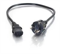 C2G Câble d'alimentation 10 m (IEC320 C13 à CEE 7/7 Schuko) pour PC et moniteurs, Noir