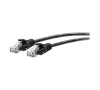 C2G 1ft (0.3m) Cat6a Snagless Unshielded (UTP) Slim Ethernet Network Patch Cable - Black - Cordon de raccordement - RJ-45 (M) pour RJ-45 (M) - 30 cm - 4.8 mm - UTP - CAT 6a - moulé, sans crochet...