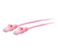 C2G 1ft (0.3m) Cat6a Snagless Unshielded (UTP) Slim Ethernet Network Patch Cable - Pink - Cordon de raccordement - RJ-45 (M) pour RJ-45 (M) - 30.5 cm - 4.8 mm - UTP - CAT 6a - moulé, sans crochet...