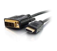 C2G 1m HDMI to DVI Adapter Cable - DVI-D Digital Video Cable - Câble adaptateur - liaison simple - DVI-D mâle pour HDMI mâle - 1 m - double blindage - noir