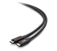 2.5ft Thunderbolt 4 USB C Cable - USB C to USB C - 40Gbps - M/M - Câble Thunderbolt - USB-C (M) pour USB-C (M) - USB 3.2 / DisplayPort 2.1 /