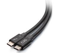 C2G Câble actif Thunderbolt 4 USB-C 2 m (1,8 m) 40 Gbit/s 100 W Vidéo 4K