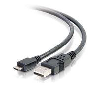 C2G 2 m Câble USB 2.0 A vers Micro-B mâle vers mâle - Noir