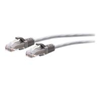 C2G 25ft (7.6m) Cat6a Snagless Unshielded (UTP) Slim Ethernet Network Patch Cable - Gray - Cordon de raccordement - RJ-45 (M) pour RJ-45 (M) - 7.6 m - 4.8 mm - UTP - CAT 6a - moulé, sans crochet...