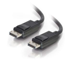 C2G 2m DisplayPort Cable with Latches 4K - 8K UHD M/M - Black, 2 m, DisplayPort, DisplayPort, Mâle, Mâle, Noir 84401