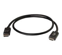 C2G 2m DisplayPort to HDMI Adapter Cable - Black - Câble adaptateur - DisplayPort mâle pour HDMI mâle - 2 m - blindé - noir