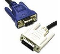 C2G 2m DVI-A Male to HD15 VGA Female Analogue Extension Cable VGA (D-Sub) Noir