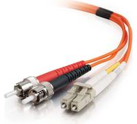 C2G 2m LC/ST LSZH Duplex 62.5/125 Multimode Fibre Patch Cable câble de fibre optique Orange