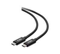 C2G 3.3ft (1m) USB-C Male to USB-C Male Cable (20V 5A) - USB4 (40Gbps) - Câble USB - USB-C (M) pour USB-C (M) - USB 2.0 / USB 3.2 / USB4 / Thunderbolt 3 - 20 V - 5 A - 1 m - connecteurs...