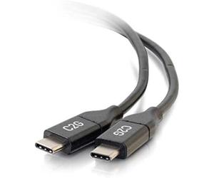 C2G 3 M CÂBLE USB-C VERS USB-C 2.0 MÂLE VERS MÂLE (5 A) - Câbles USB (3 m, USB C, USB C, 2.0, 480 Mbit/s, Noir)